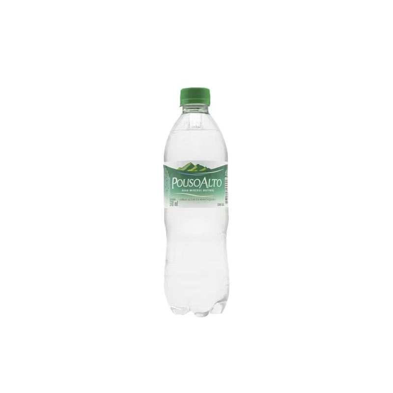 Água Mineral Pouso Alto com Gás Garrafa 510ml