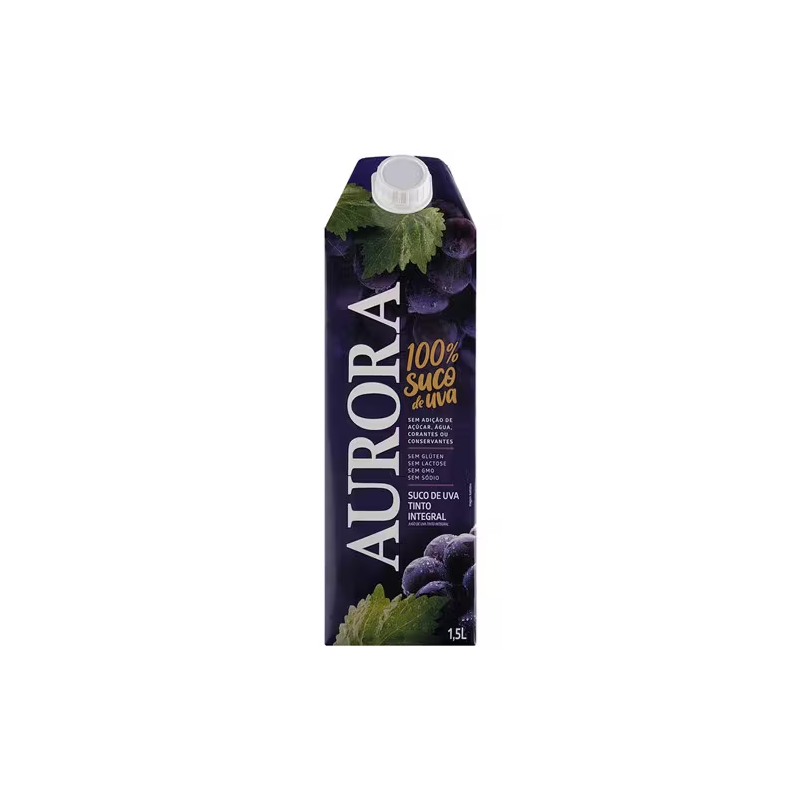 Suco Integral Uva Tinto Aurora 1,5l Tp Caixinha