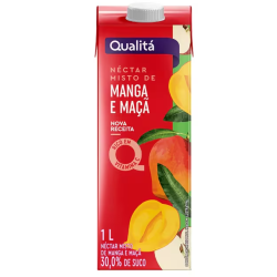 Suco Néctar Sabor Manga e Maçã Qualitá 1l