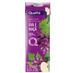 Suco de Néctar Misto Sabor Uva e Maçã Qualitá 1l