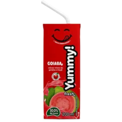 Suco Pronto Yummy Fresh Néctar Goiaba e Maçã Caixa 200ml