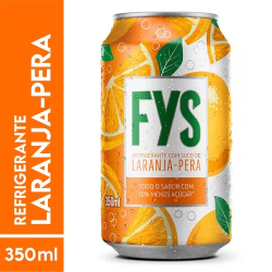 Refrigerante Laranja-pera Fys Lata 350ml
