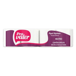 Papel Higiênico Folha Simples Pra Valer 30m com 8 Un
