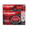 Creme Dental Luminous White Carvão Ativado Colgate 70g com 3un