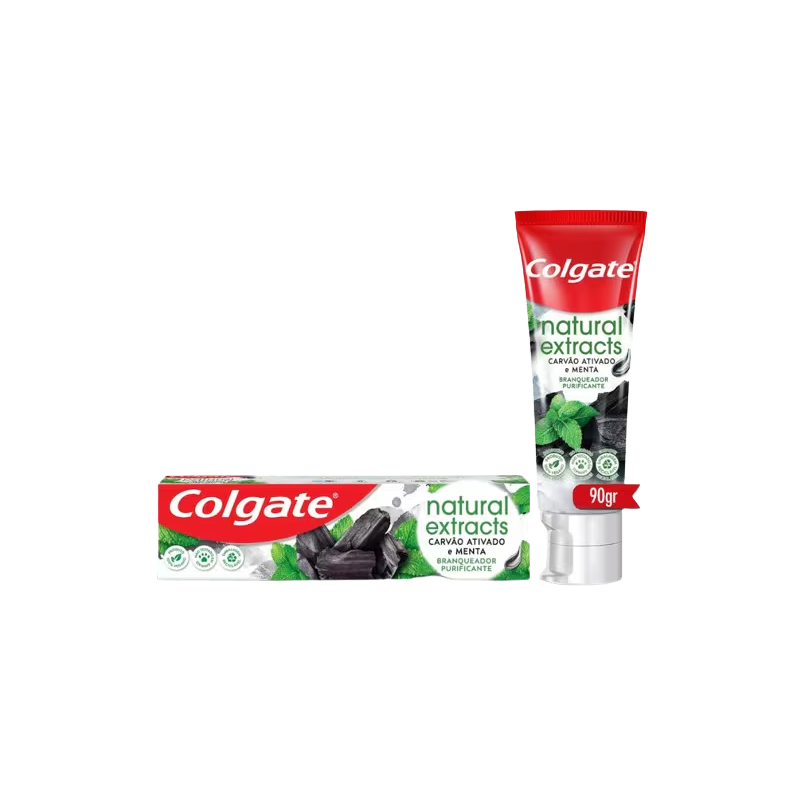 Creme Dental Colgate Natural Extracts Carvão Ativado E Menta 90g