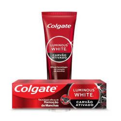 Creme Dental Clareador Colgate Luminous White Carvão Ativado 70g