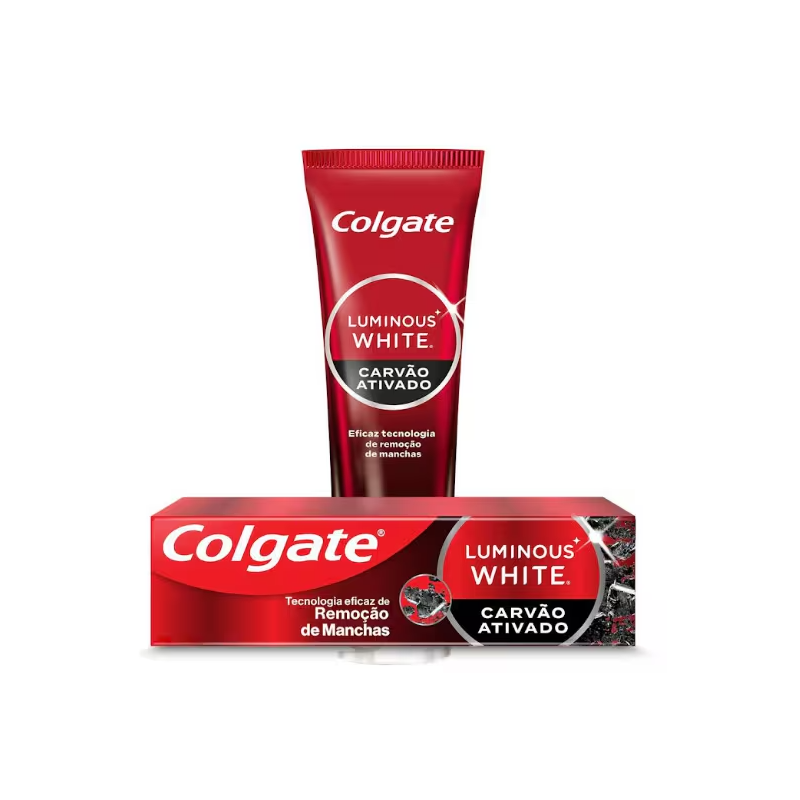 Creme Dental Clareador Colgate Luminous White Carvão Ativado 70g
