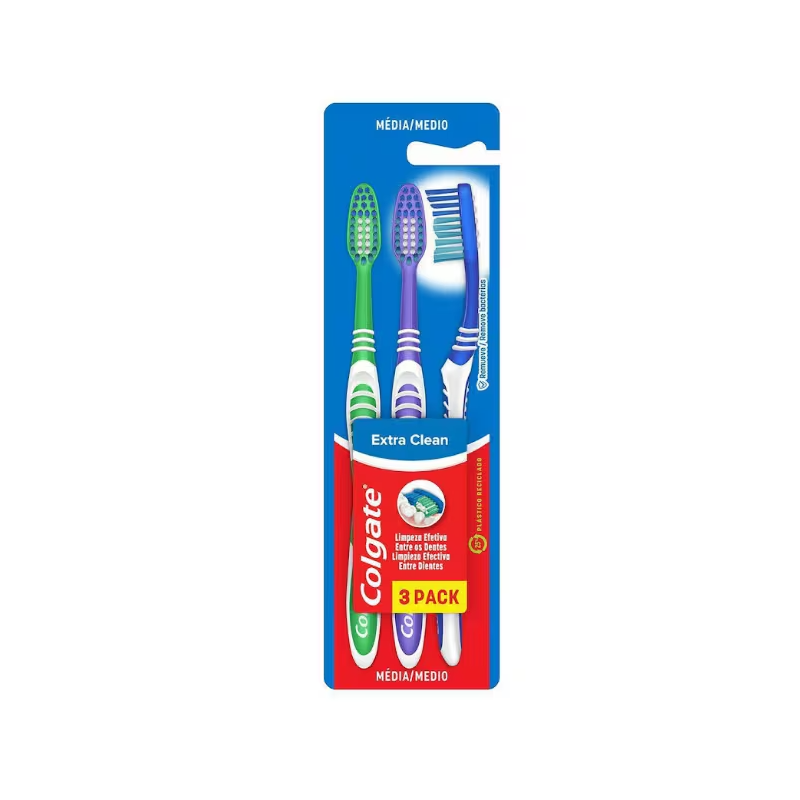 Escova Dental Extra Clean Colgate 3un